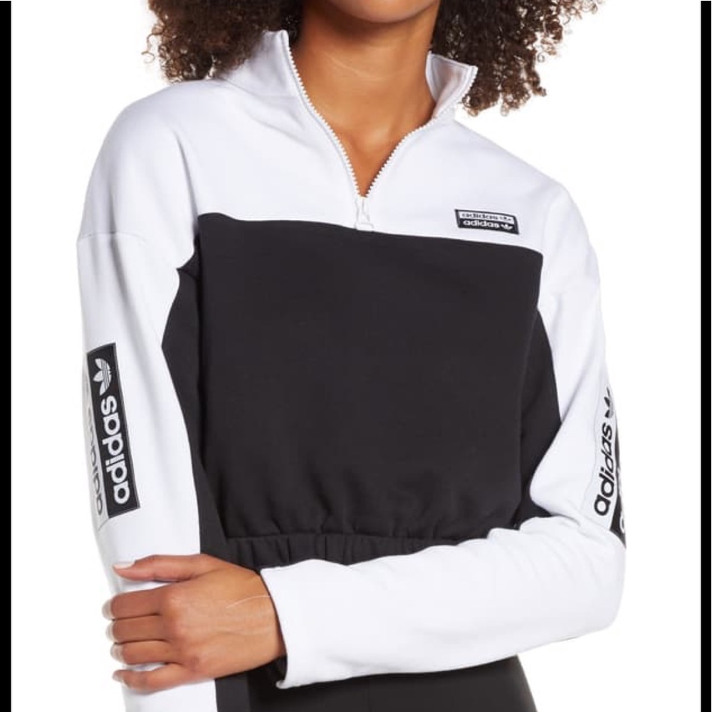 Adidas Pull Over 3/4 Sweatshirt